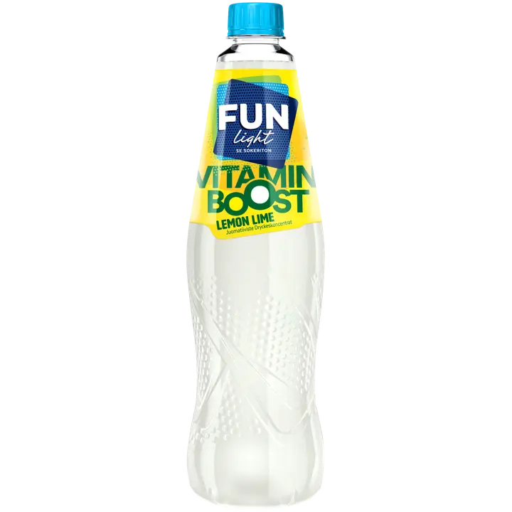 FUN Light Vitamin Boost lemon lime juomatiiviste 0,8l