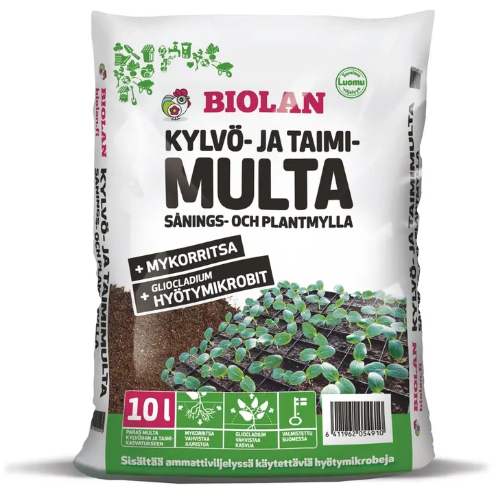Biolan Kylvö- ja taimimulta 10 l