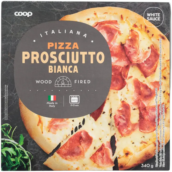 Coop Pizza Prosciutto Bianca 340 g pakaste