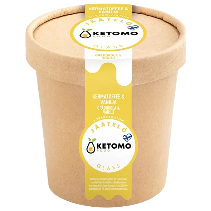 Ketomo Food Kermatoffee-vaniljajäätelö 473ml