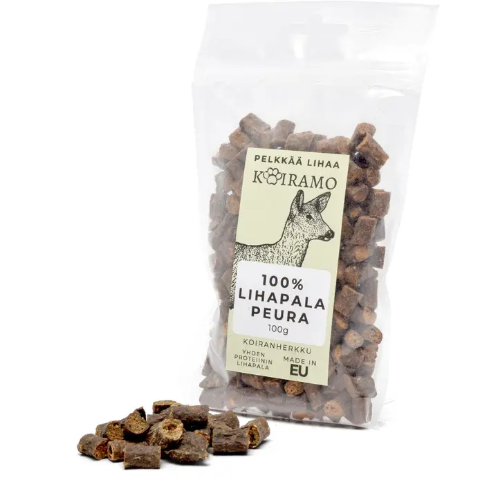 100% Lihapala PEURA koiranherkku 100g Koiramo