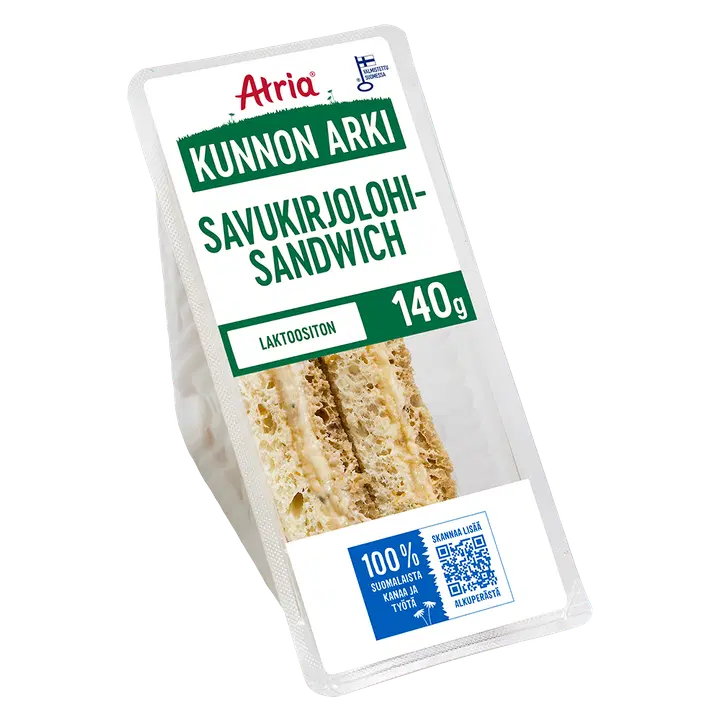 Atria Kunnon Arki Savukirjolohisandwich 140g