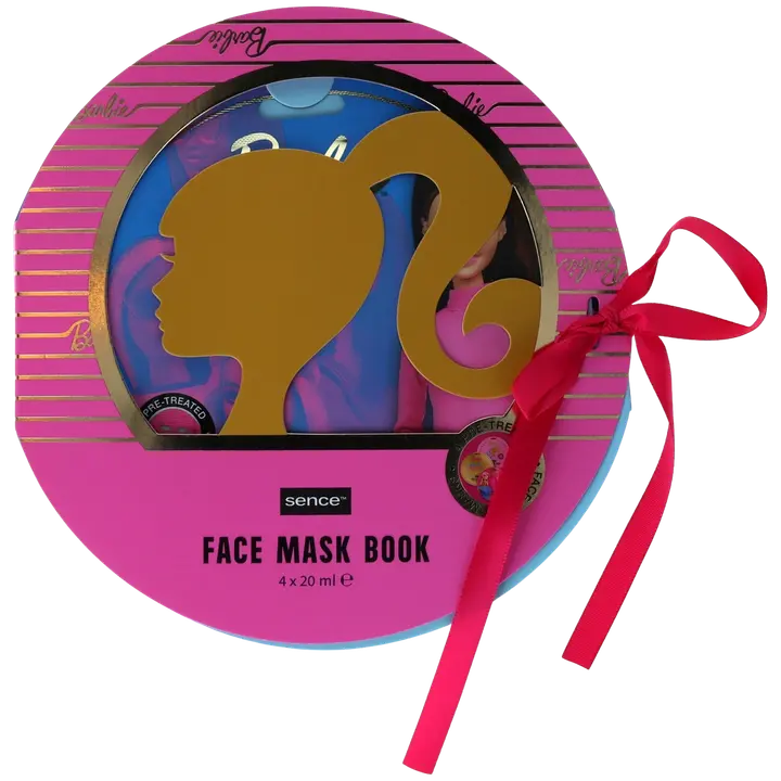 Barbie Face Sheet Mask Book kasvonaamio 4x20ml