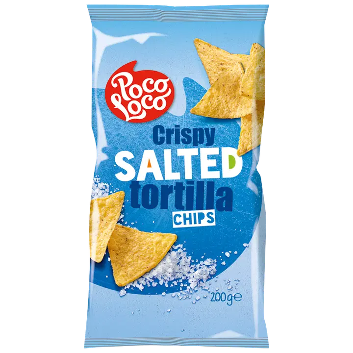 Poco Loco naturaalsed soolatud maisichipsid 200g