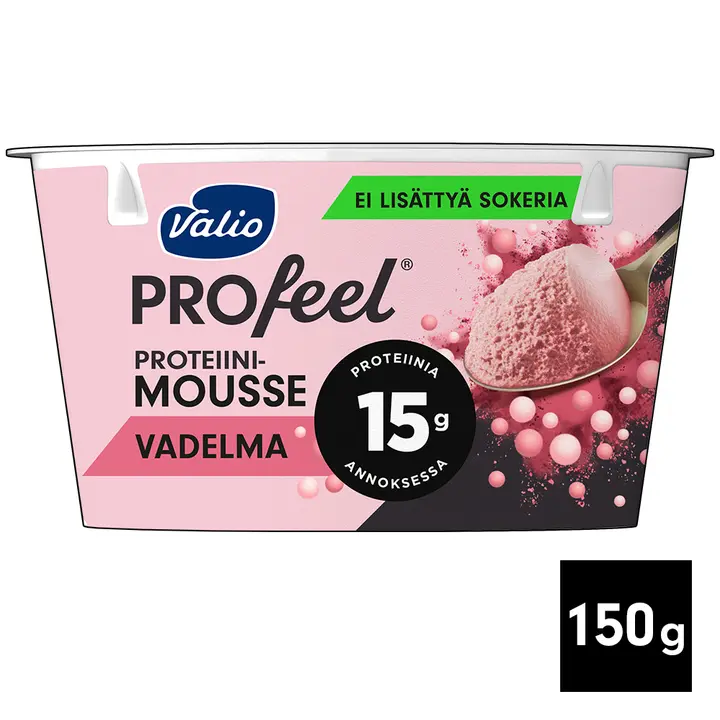 Valio PROfeel® proteiinimousse 150 g vadelma laktoositon