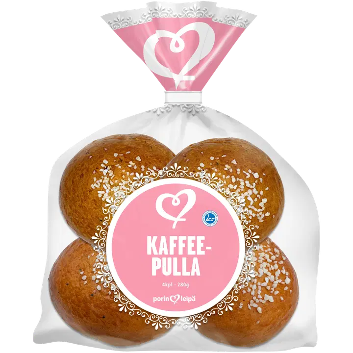 Porin Leipä Kaffeepulla 4kpl/280g