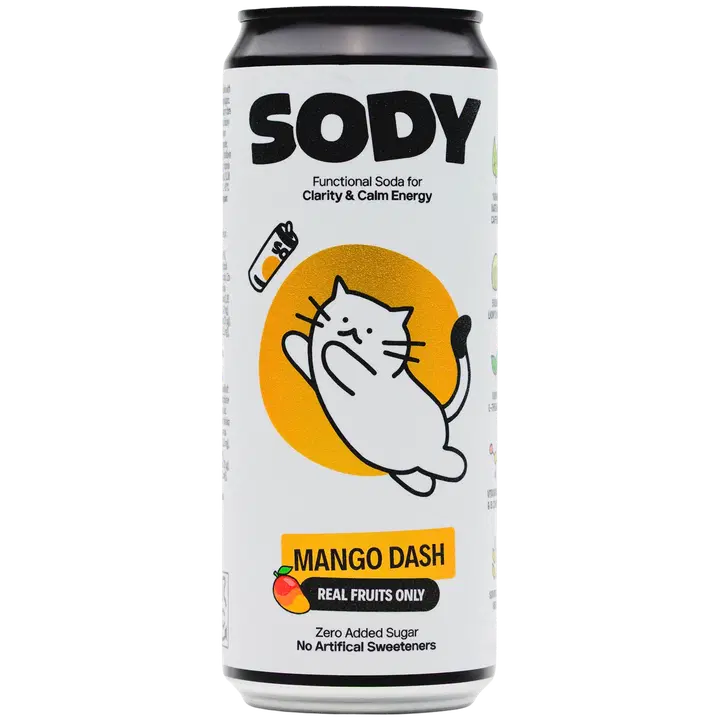 SODY Mango Dash alkoholivaba funtsionaalne jook 330 ml
