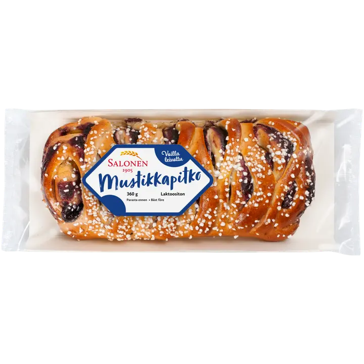 Leipomo Salonen Mustikkapitko 360 g täytepitko
