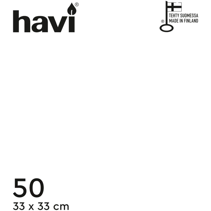 Havi 50kpl/33cm valkoinen tissue lautasliina