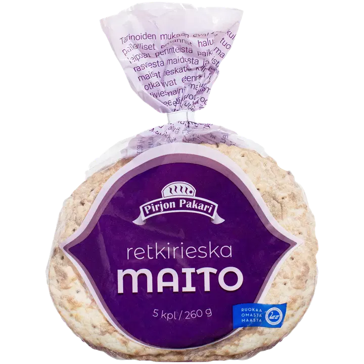 Pirjon Pakari Retki maito-rieska 5 kpl/pss