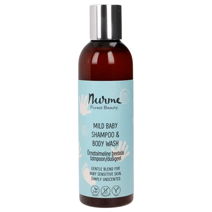 Nurme õrnatoimeline 2in1 šampoon/dušigeel beebidele 200 ml ÖKO