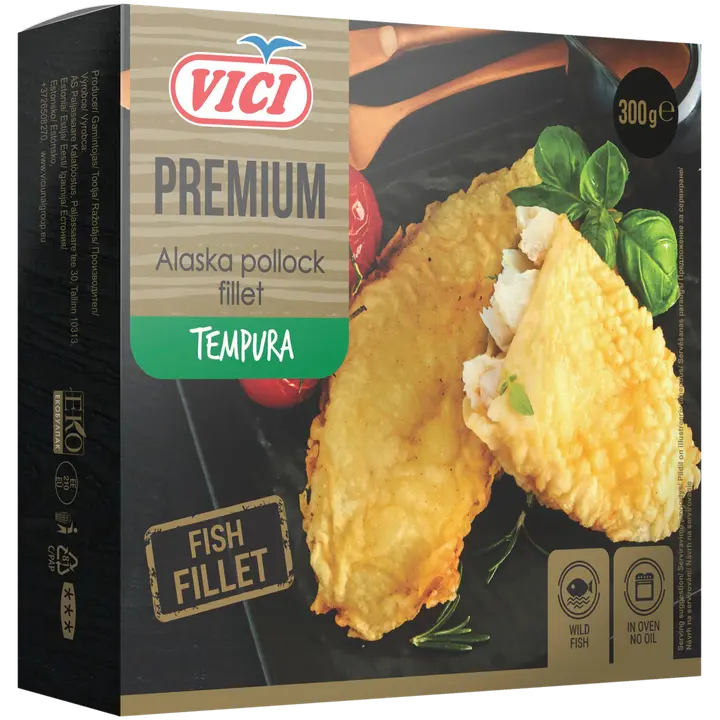 Kalafileepalad tempura taignas, 300 g