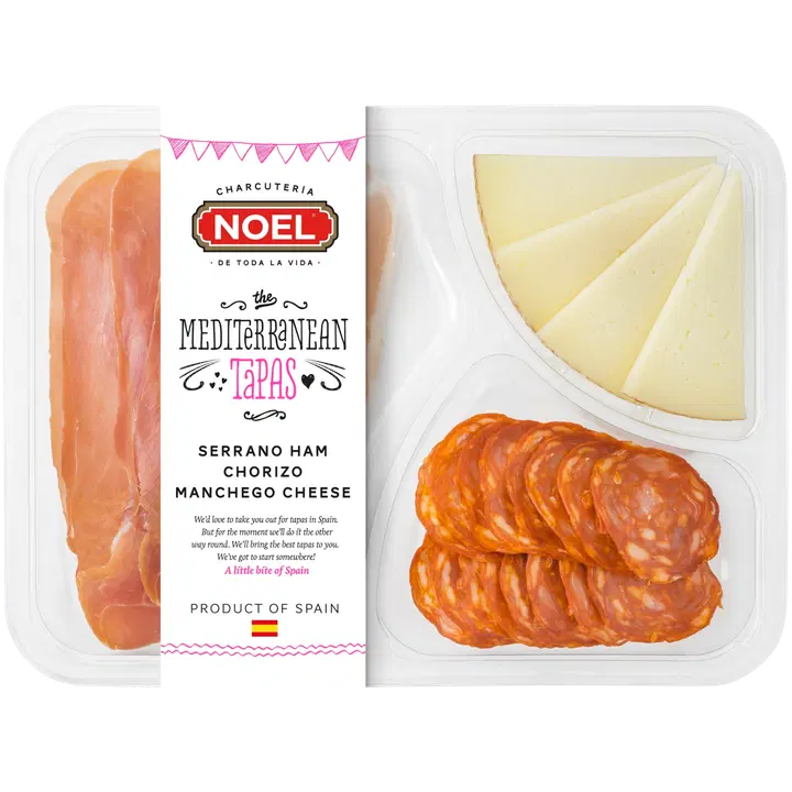 Noel Tapas-lajitelma Serrano, Manchego & Chorizo 118g