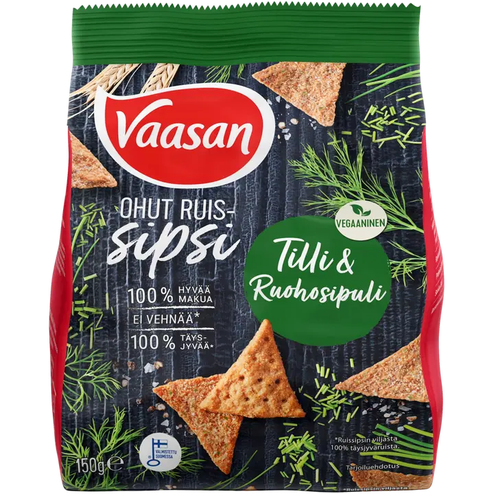 Vaasan Ruissipsi Tilli & Ruohosipuli 150g