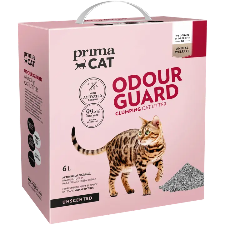 PrimaCat Odour Guard Unscented kissanhiekka 6 l