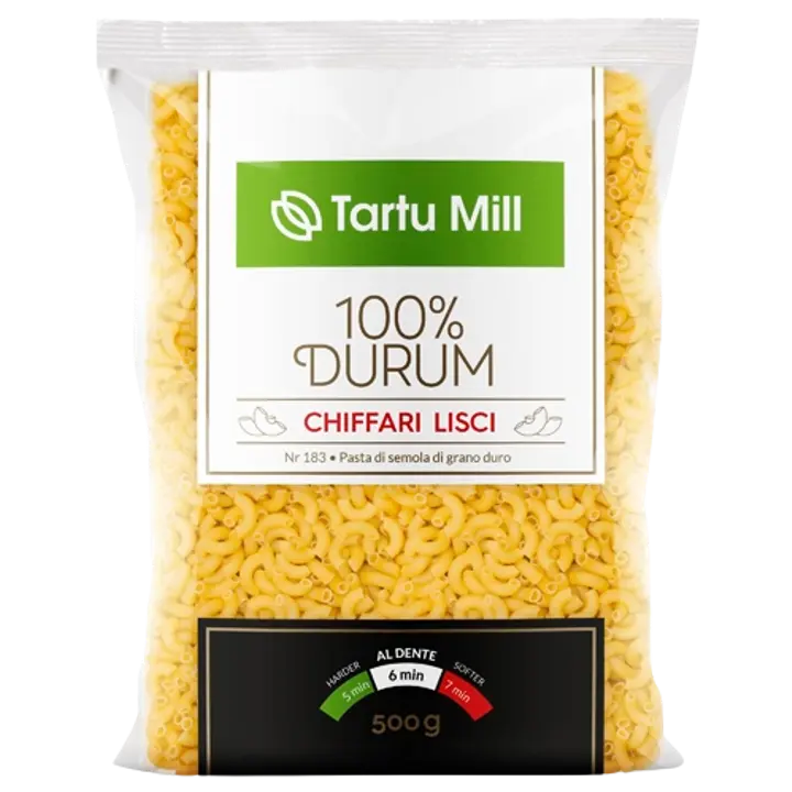 Tartu Mill durumnisujahupasta chiffari lisci 500 g