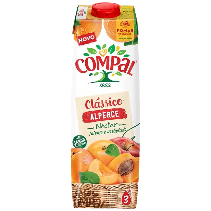 Compal aprikoosinektar 1L