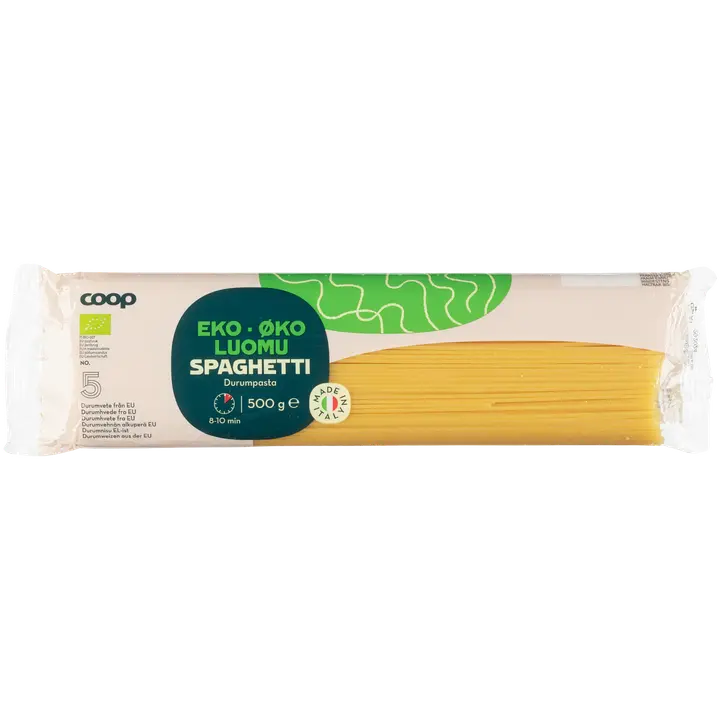Coop Spaghetti pasta luomu 500 g