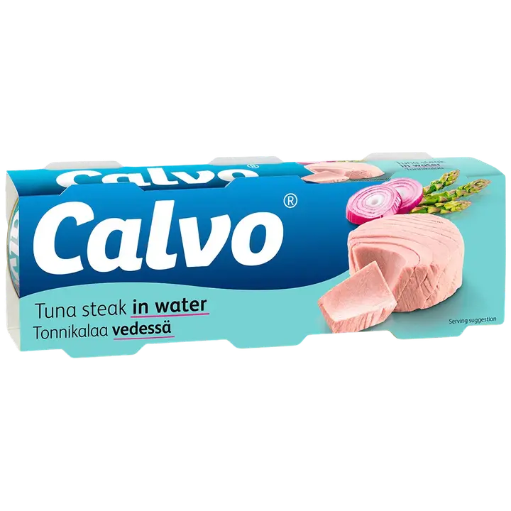 Calvo tonnikala vedessä 3x80/56g