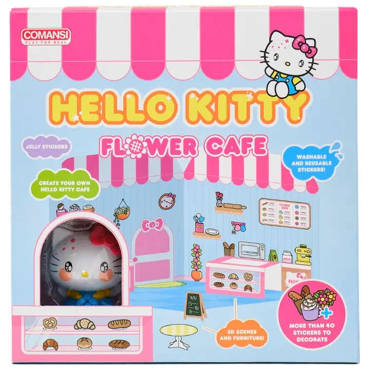 Comansi leikkisetti Hello Kitty tarra kukkakahvila