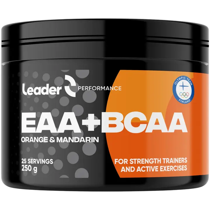 Leader Performance EAA-BCAA aminohappojauhe, Appelsiinin ja mandariininmakuinen 250g