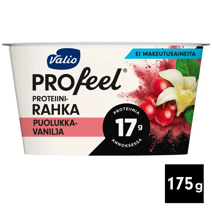 Valio PROfeel® proteiinirahka 175 g puolukka-vanilja laktoositon