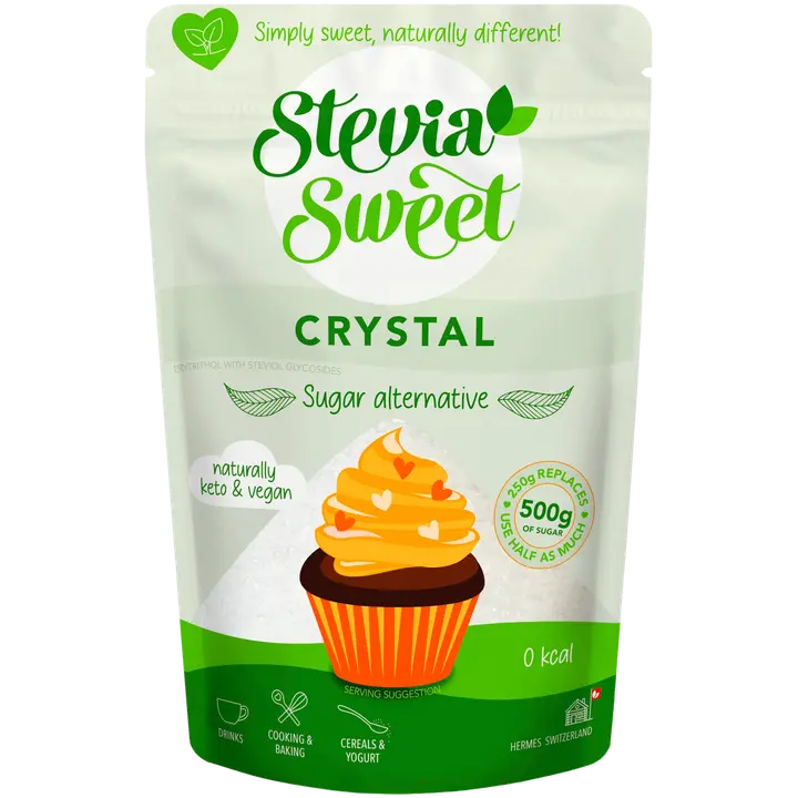 SteviaSweet Crystal kidemakeutusaine 250g