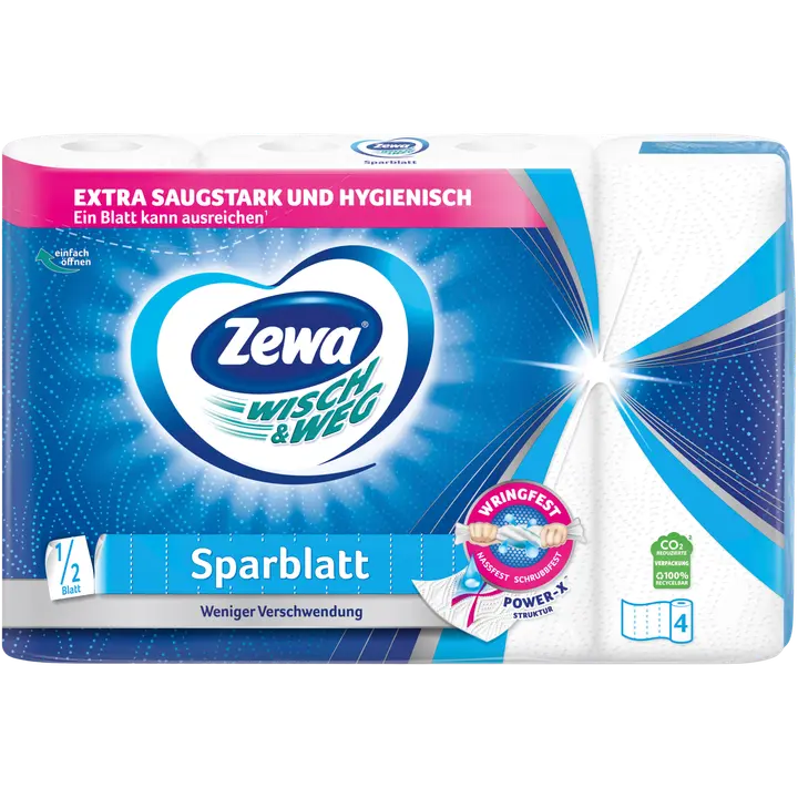 Majapidamispaber Zewa Wisch&Weg 2-kih 4 rulli