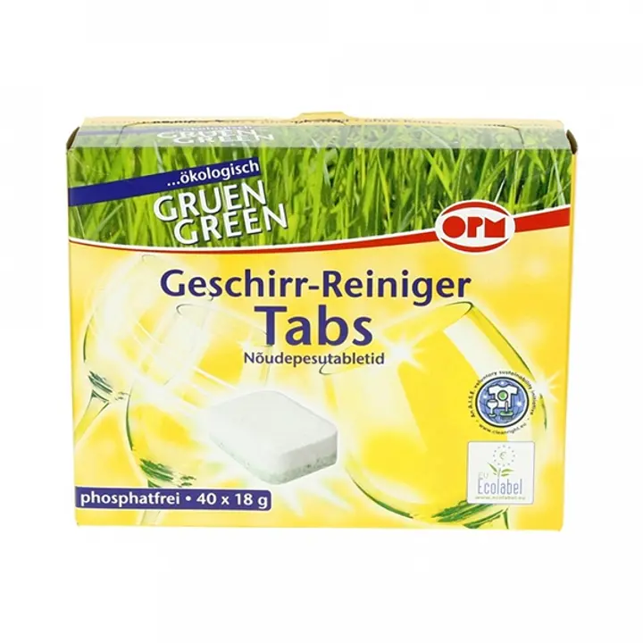 Nõudepesumasina tabletid Oro Green 40tk
