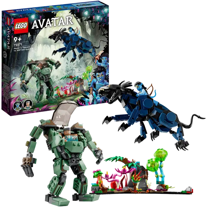LEGO® Avatar Neytiri ja Thanator vs. Quaritch AMP-puvussa 75571