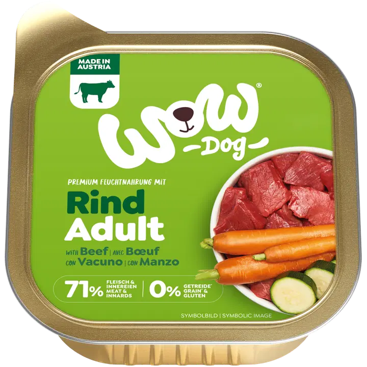 WOW DOG ADULT Nauta patee 150 g