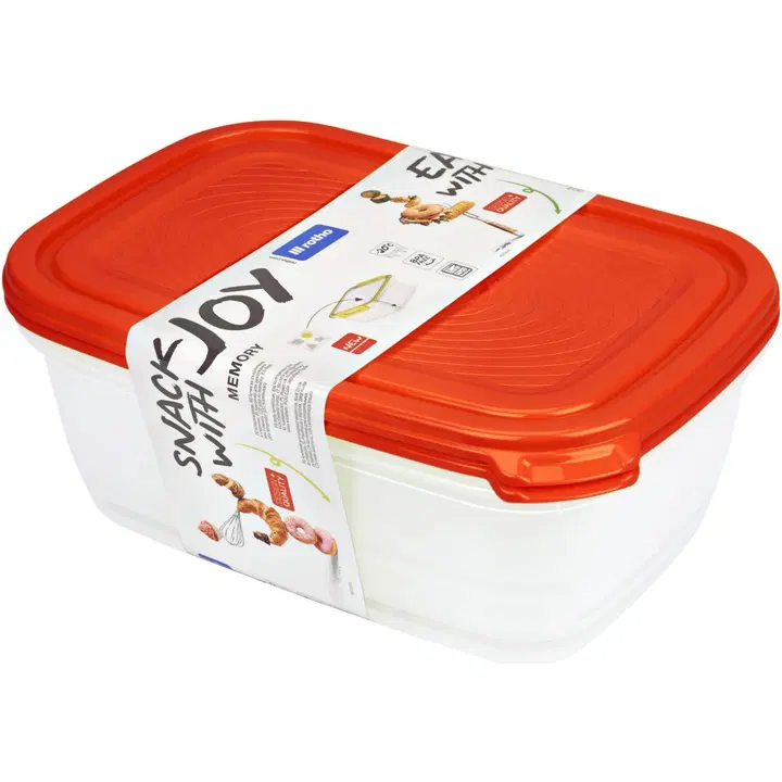 Rotho tiiviösetti Sunshine 2 kpl 1,9 l punainen