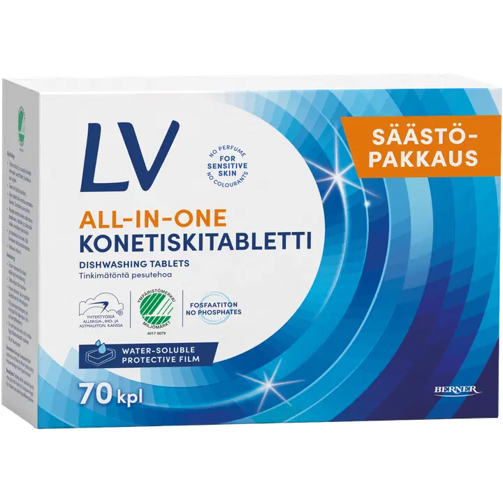 LV 70kpl all-in-one konetiskitabletti