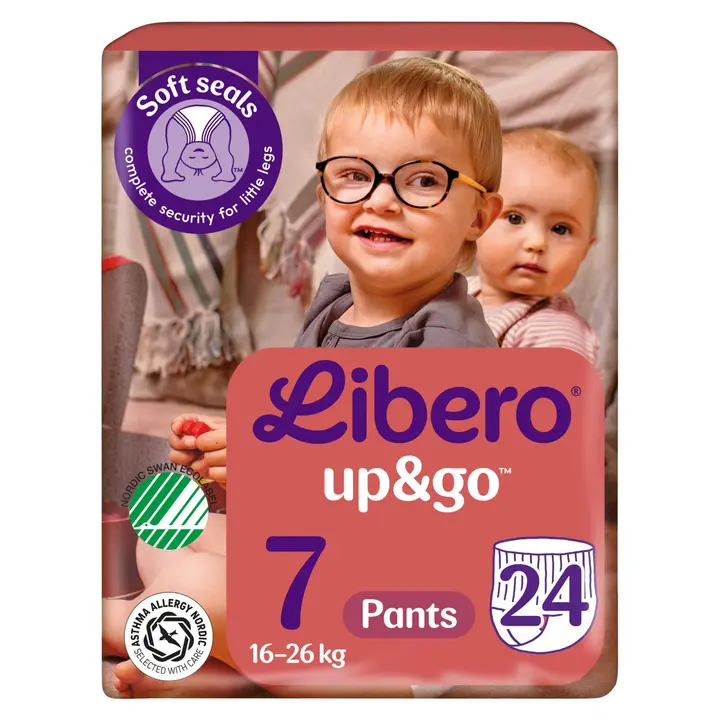 LIBERO Up&Go housuvaippa koko 7, 24kpl, 16-26 kg