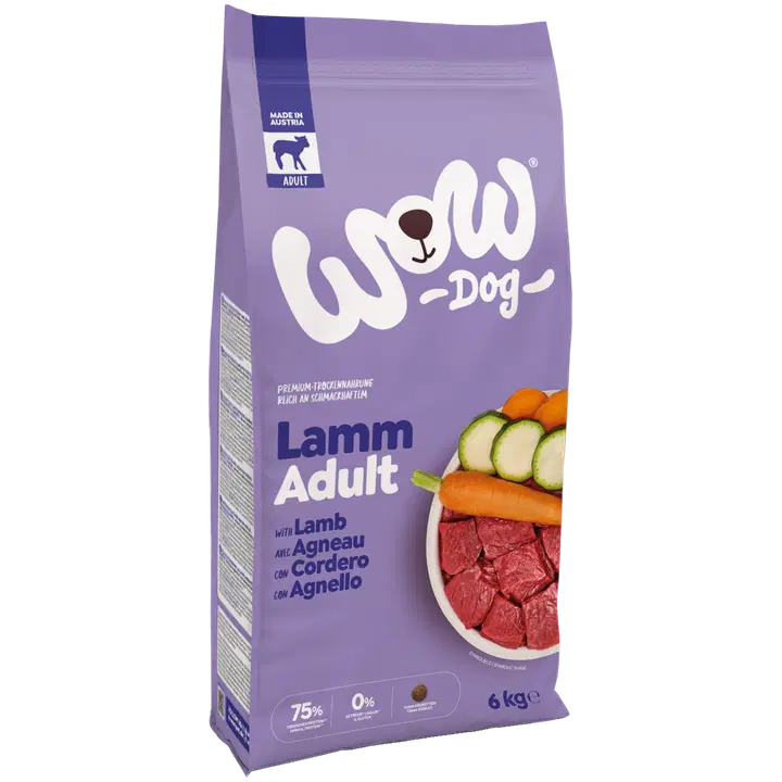 WOW DOG DRY ADULT Lamm 6 kg