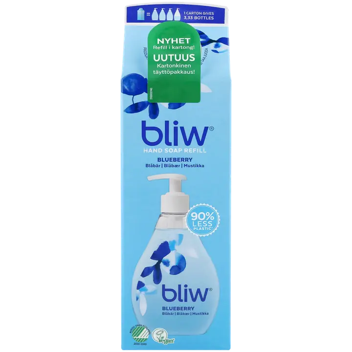 Bliw Mustikka käsisaippua täyttöpakkaus 1000ml