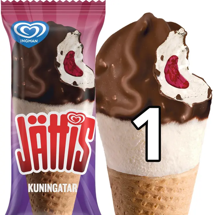 Jättis Kuningatar Jäätelötuutti 195ml/96g