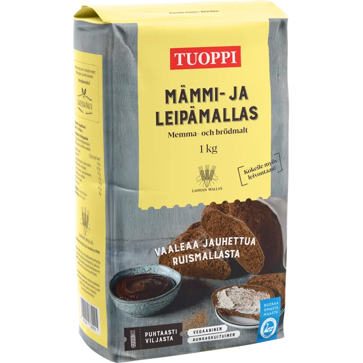 Tuoppi Mämmi- ja leipämallas vegaaninen, runsaskuituinen 1 kg