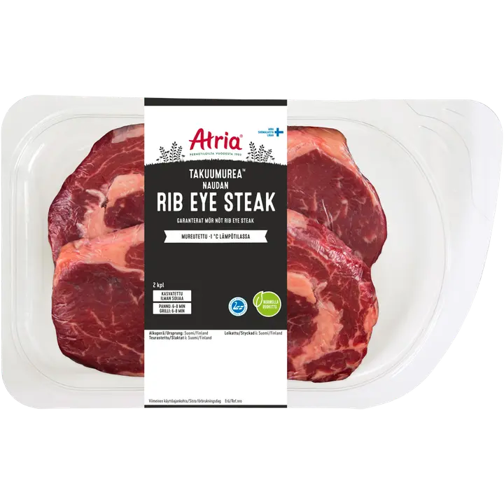 Atria Takuumurea Naudan Rib Eye Steak n600g