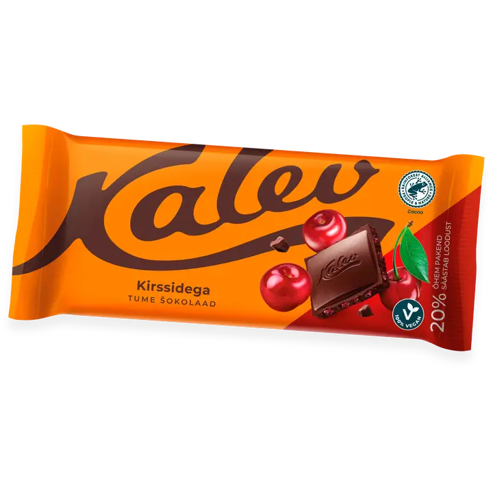 Kalev tume šokolaad kirssidega 100g