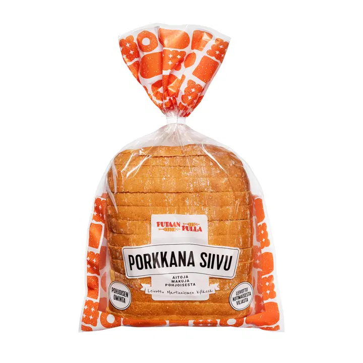 PutaanPulla Porkkana Siivu 350g viipaloitu porkkanavehnäleipä