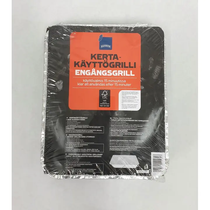 Rainbow kertakäyttögrilli