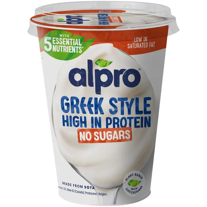 Alpro Greek Style No Sugars Fermenterad sojaprodukt, natural 400g