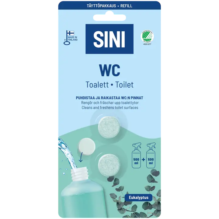 SINI Wc-puhdistusaine täyttöpakkaus – 2 tablettia