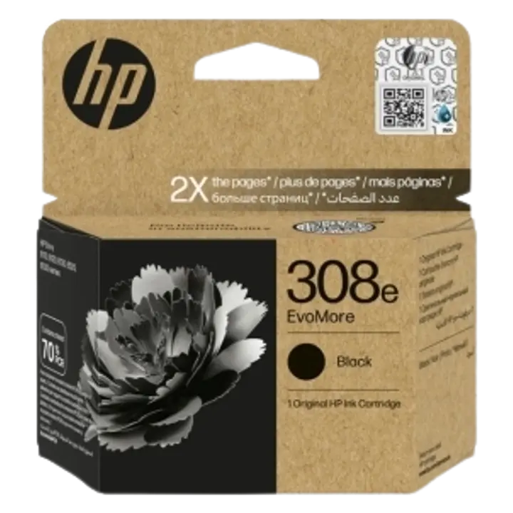 HP mustepatruuna 308e musta
