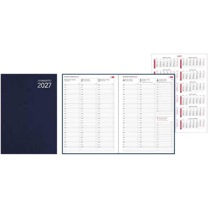 Bordkalender Tidsmemorial 2027, blå