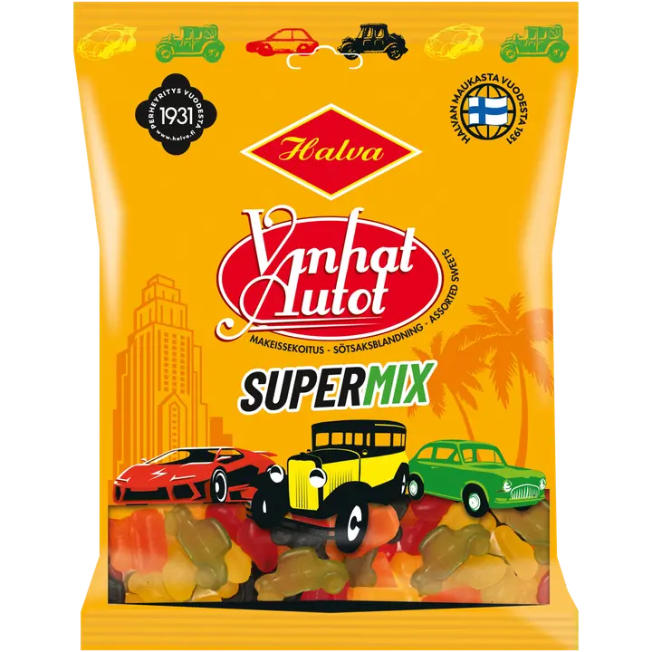 Halva Vanhat Autot Supermix makeissekoitus 300 g