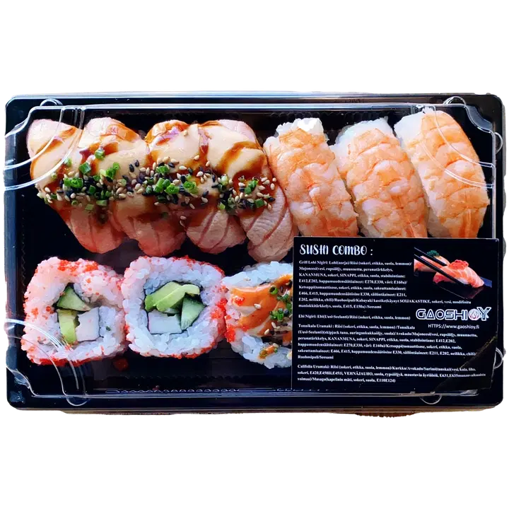 Gaoshi Oy Sushi Combo 2 – Monipuolinen ja ravitseva, gluteeniton