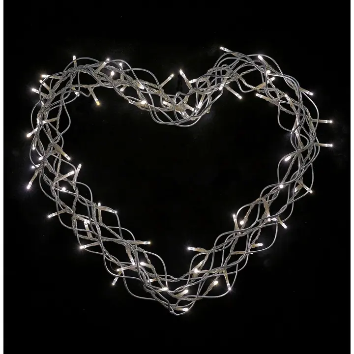 Jõulupärg süda 80-led, IP20, 24V/3,6W,sise