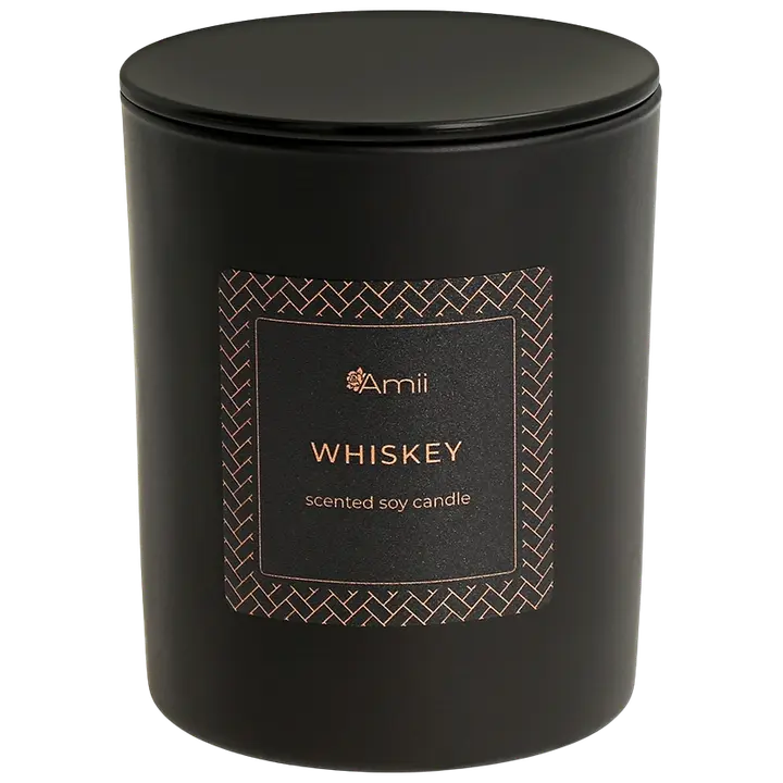 Amii lõhnaküünal must Whiskey 145g